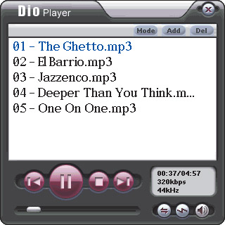 DioPlayer for Palm OS