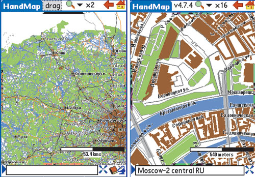 Детальные векторные карты России