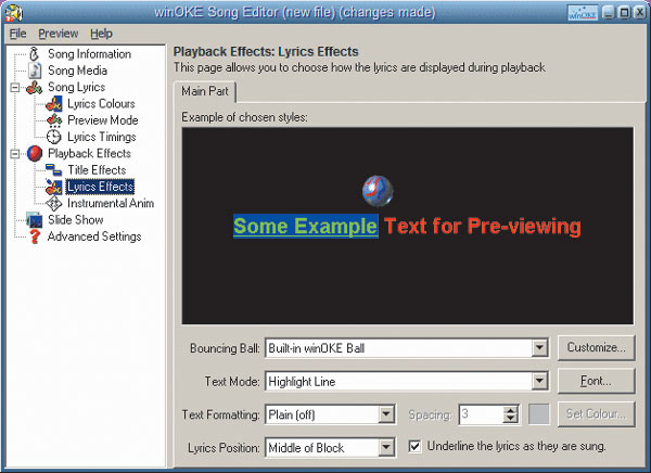 Рис. 11. Добавление эффектов к тексту