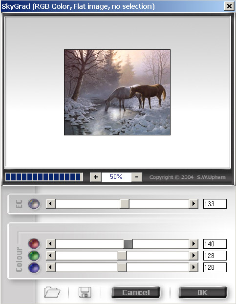 Рис. 21. Настройка параметров плагина SkyGrad