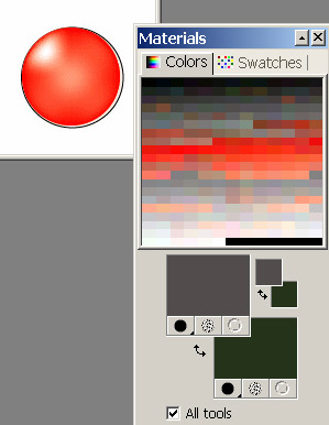 Рис. 29. Исходное изображение и созданная для него цветовая палитра