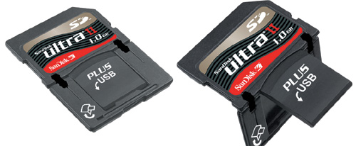 SanDisk Ultra II Plus SD-карты с интегрированным контроллером и разъемом USB