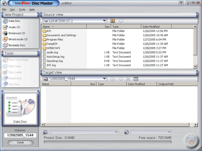Рис. 21. Утилита InterVideo Disk Master 2.5