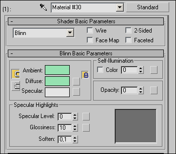 Рис. 58. Настройка параметров второго подматериала Multi/Sub-Object