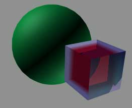 Рис. 64. Вид сцены с цветной плотностью