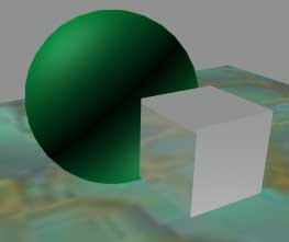 Рис. 70. Вид сцены с полным отражением