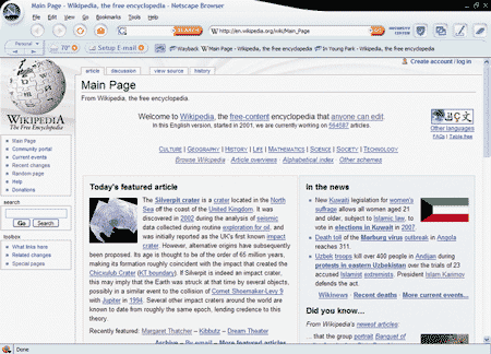 Интерфейс Netscape