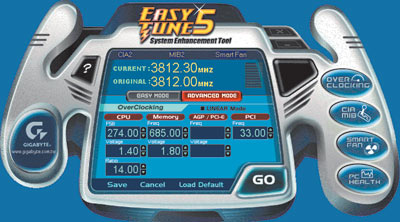 Рис. 3. Утилита Gigabyte EasyTune 5,