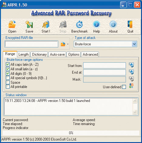Advanced RAR Password Recovery