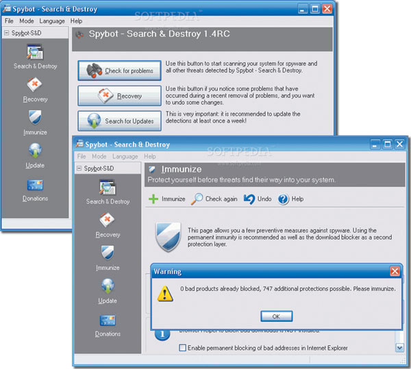 Spybot Search & Destroy 1.4