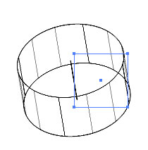 Рис. 4. Каркасное представление Revolve-модели — видно, что объект был построен вращением квадрата вокруг оси 