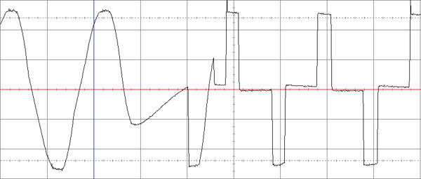 Рис. 14. Переключение на питание от аккумуляторной батареи SVEN Power Pro+ 1000