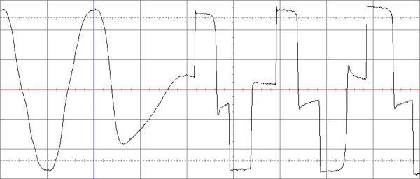 Рис. 16. Переключение на питание от аккумуляторных батарей SVEN Power Smart 1000