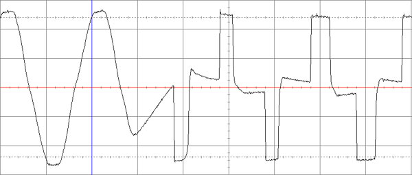 Рис. 18. Переключение на питание от аккумуляторной батареи Z-power UPS 1000