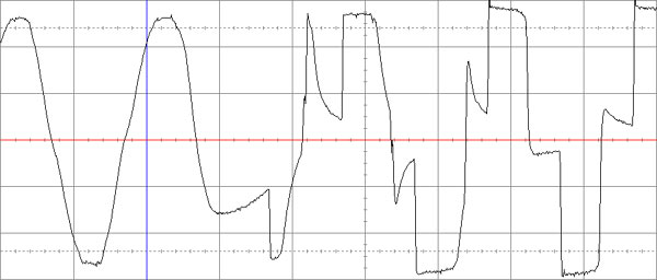 Рис. 20. Переключение на питание от аккумуляторной батареи Lighthouse PRO 1000