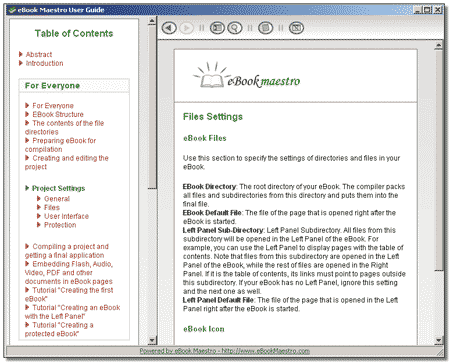 Пример руководства пользователя, разработанного в eBook Maestro