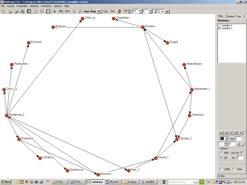 Возможности реструктуризации графа (NetDraw)