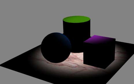 Рис. 18. Начальное освещение сцены источником Target Spot