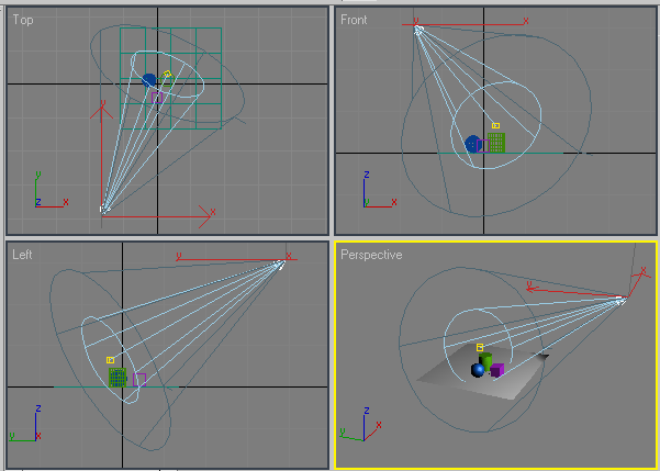 Рис. 19. Корректировка положения источника Target Spot