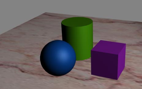 Рис. 20. Изменение освещенности объектов в результате изменения положения источника