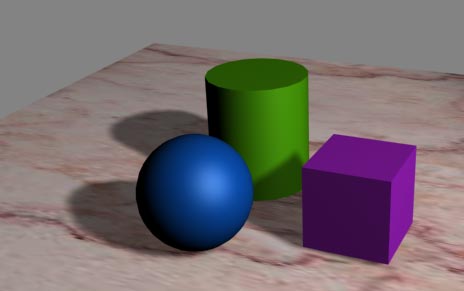 Рис. 22. Сцена с менее плотными тенями