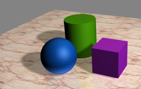 Рис. 26. Сцена с тремя источниками