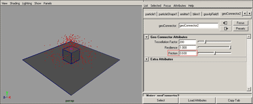 Рис. 7. Корректировка параметра Friction