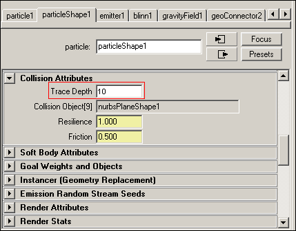 Рис. 8. Редактирование параметра TraceDepth