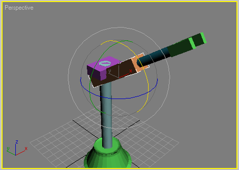 Рис. 18. Результат поворота объекта Arm до перемещения опорной точки
