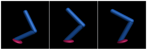 Рис. 12. Вид сцены в некоторых кадрах анимации