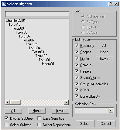 Рис. 2. Вид иерархической цепочки