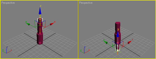 Рис. 20. Перемещение верхнего цилиндра до установки пределов ограничений