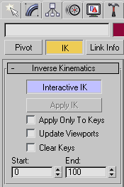 Рис. 4. Включение режима инверсной кинематики