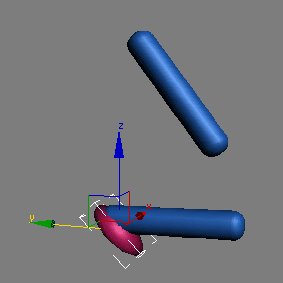 Рис. 8. Перемещение ступни при инверсной кинематике без IK -контроллера