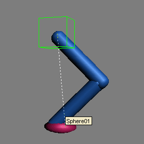 Рис. 9. Связывание объектов в IK -цепь