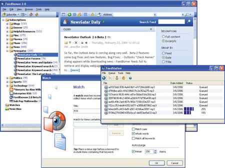 Работа с новостями в среде FeedDemon
