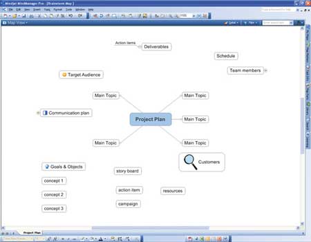 Принцип работы MindManager Pro 6