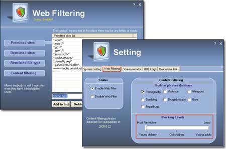 Настройка фильтрации нежелательного контента средствами SurfKeeper