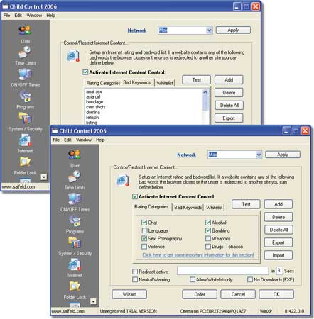 Блокирование нежелательного контента при помощи Child Control