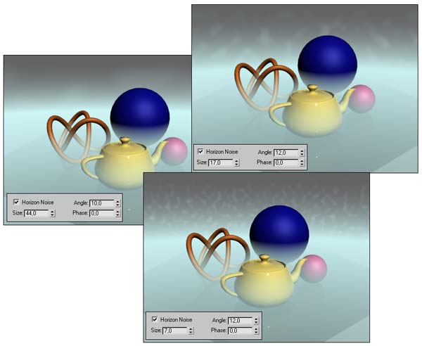 Рис. 13. Примеры слоистого тумана с неровной кромкой
