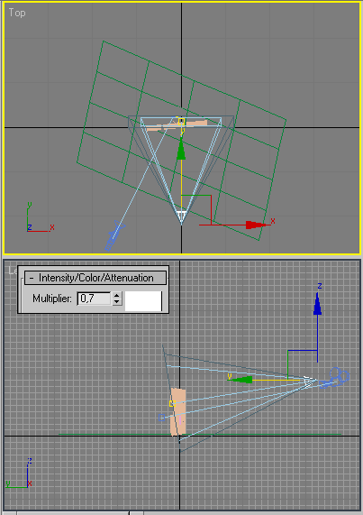 Рис. 18. Создание источника света TargetSpot