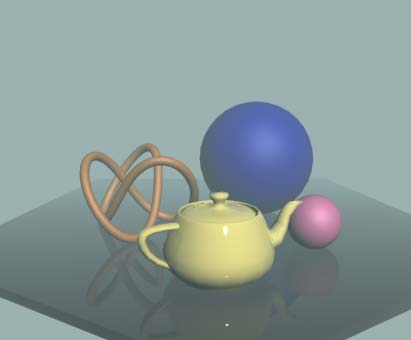 Рис. 7. Вид сцены после коррекции настроек тумана