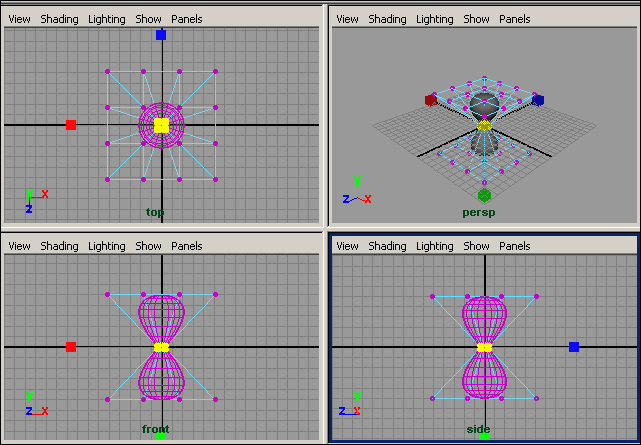 Рис. 6. Результат масштабирования вершин решетки