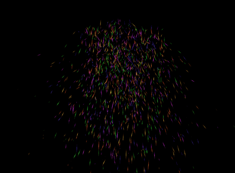 Рис. 15. Огни фейерверка