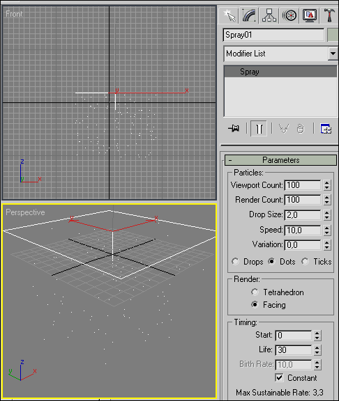 Рис. 16. Исходная система частиц