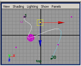 Рис. 12. Изменение траектории движения путем корректировки положения вершин