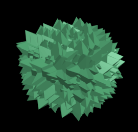 Рис. 15. Облако частиц, созданных на базе объекта-образца