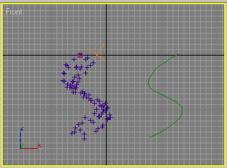 Рис. 23. Перемещение частиц по траектории