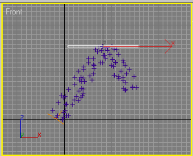 Рис. 26. Результат связывания отражателя с системой частиц