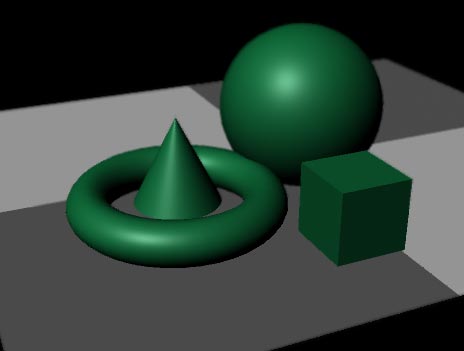 Рис. 16. Вид сцены после корректировки настроек размытия